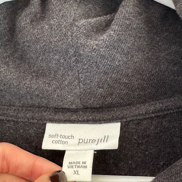 J. Jill Soft-Touch Cotton Sweatshirt Top - Picture 4 of 8